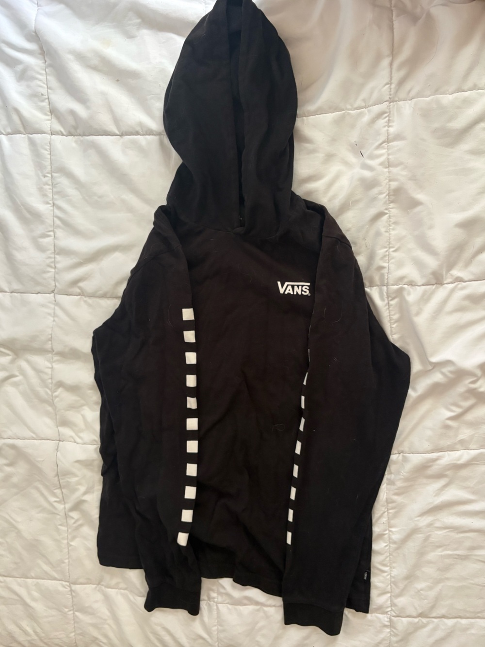 Vans Sweatshirt Hoodie with White Checker Accents